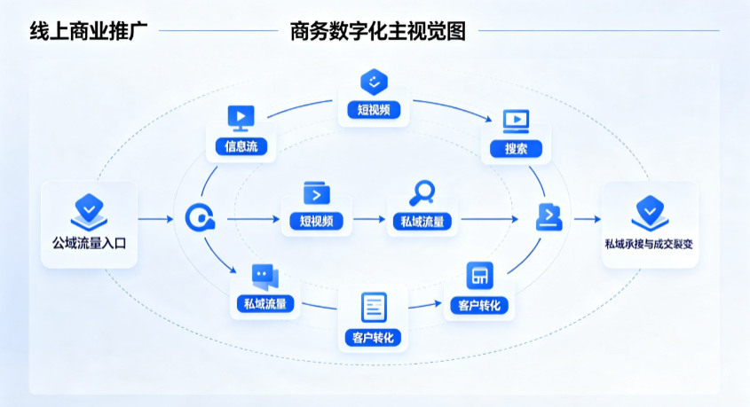 恩平市线上商业推广怎么做？全域流量闭环搭建与低成本转化实战指南